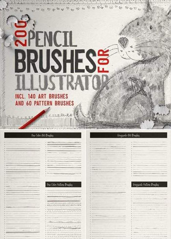 Pencil-Brushes-for-Illustrator