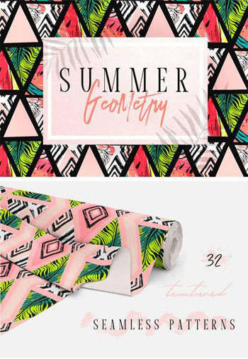 Summer-Geometry-Pattern-Set