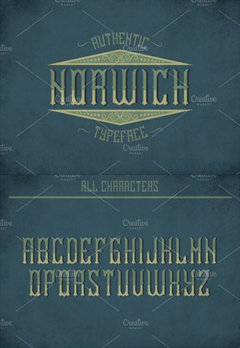 Norwich-Vintage-Label-Typef