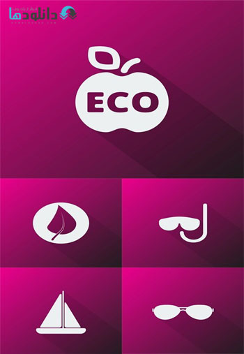 Summer-Icons-on-Pink-Backgr